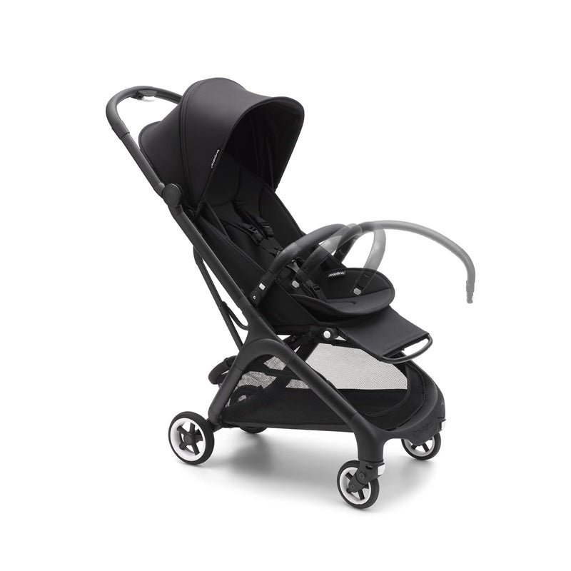 Bugaboo شريط بامبر فراشة، مسند ذراع آمن لعربة الأطفال فراشة، قابل للتعديل، سهل التنظيف، تصميم بسيط ومستدام، مقبض قبضة لطفل ينمو، أسود - Image 3